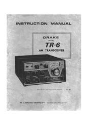 DRAKE Tr-6 Instruction Manual