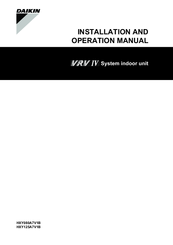 Daikin HXY080A8V1B Installation And Operation Manual