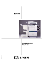 Sagem MF9500 Operation Manual