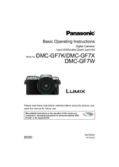 Panasonic Lumix DMC-GF7X Basic Operating Instructions Manual