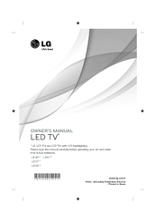 LG 22LB490U-ZA Owner's Manual