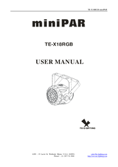 te-lighting miniPAR TE-X18RGB User Manual