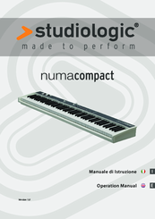 Studiologic Numa Compact Manuals Manualslib