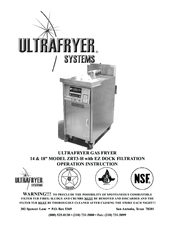 ULTRAFRYER ZRT3-H Operation Instruction Manual