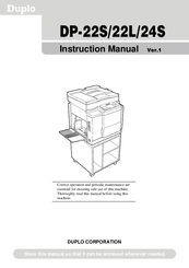 Duplo DP-24S Instruction Manual