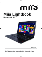 Miia MNB-14i3 Lightbook Instruction Manual