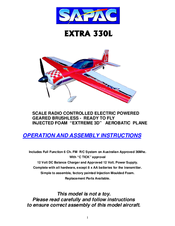 sapac EXTRA 330L Operation And Assembly Instructions