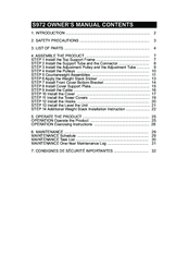 SportsArt Fitness S972 Owner's Manual