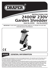 Draper GS2402 Instructions Manual