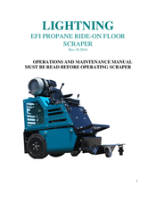 Lightning EFI PROPANE RIDE-ON FLOOR SCRAPER Operation And Maintenance Manual
