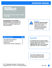 Toptech TT-S-755 Operating Manual