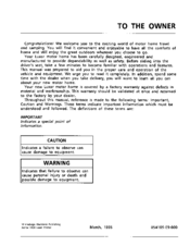 Winnebago 1996 Luxor Owner's Manual