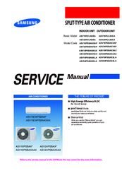 Samsung ASV18PSBANXAP Service Manual