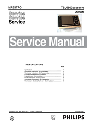 Philips Maestro DS9600 Service Manual