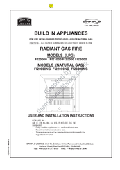 spinflo FI20000NG User And Installation Instructions Manual