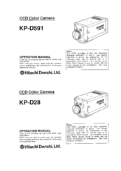 Hitachi KP-D591 Operation Manual