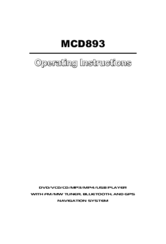 Caliber MCD893 Operating Instructions Manual