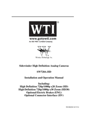 WTI Sidewinder SW720HV-HD-ENG Installation And Operation Manual