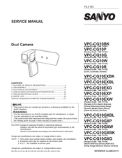 Sanyo VPC-CG10EXP Service Manual