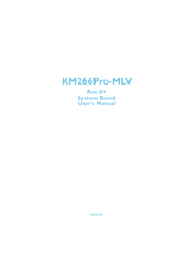 DFI KM266Pro-MLV User Manual