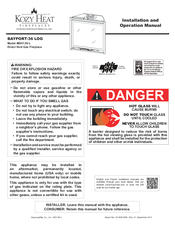 Kozy heat BAYPORT-36 LOG Installation And Operation Manual