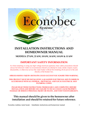 Econobec 16 kW Owner's Manual