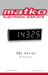 Matko SBL Series Manual