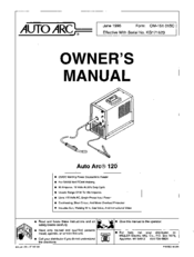 Auto Arc 120 Owner's Manual