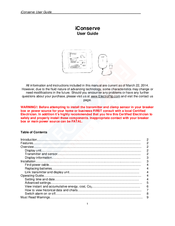 ElectroFlip iConserve User Manual