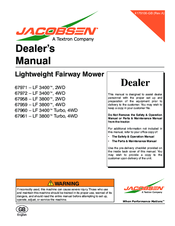Jacobsen 67961 - LF 3800 Dealer's Manual