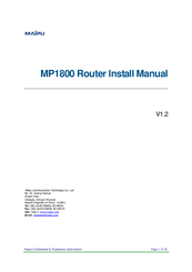 Maipu MP1800 Install Manual
