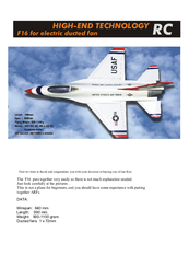 High-End Technology F16 Assembly Instruction Manual
