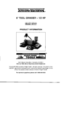 Central Machinery 46727 Product Information