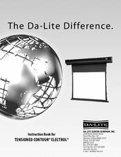 Da-Lite Tensioned Contour Electrol Instruction Manual