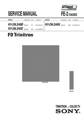 Sony FD Trinitron KV-29LS40E Service Manual