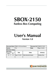 Sintrones SBOX-2150 User Manual