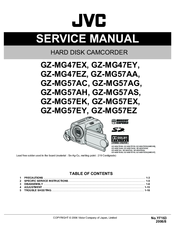 JVC GZ-MG47EX Service Manual