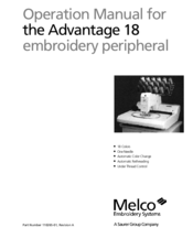 Melco Advantage 18 Operation Manual