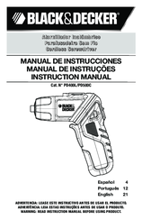 Black & Decker PD500C Instruction Manual