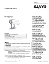 Sanyo VPC-CA9EXR Service Manual