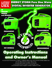LIFAN	 Power USA ESI2000iER Owner's Manual