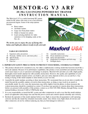 Maxford USA Mentor-G V3 Instruction Manual