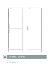 La Sommeliere CTPE180 Instructions For Use Manual