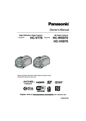 Panasonic HC-V770 Owner's Manual