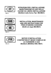La Germania MG Installation, Maintenance And Use  Instructions
