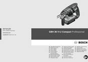 Bosch GBH 36 V-LI Compact Original Instructions Manual