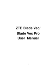 Zte BLADE VEC PRO User Manual