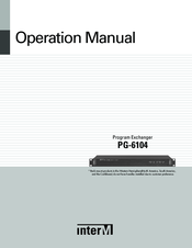 Inter-m PG-6104 Operation Manual