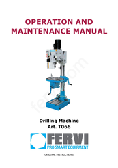 Fervi T066 Operation And Maintenance Manual