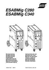 ESAB ESABMig C340 Instruction Manual